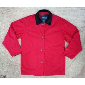 Vintage Lands End Red Barn Chore Coat